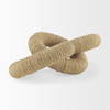 Alize Jute Wrapped Solid Wood Circular Chain Link Decorative Object, by Mercana, 14" length x 11" width x 8" height thumbnail 6