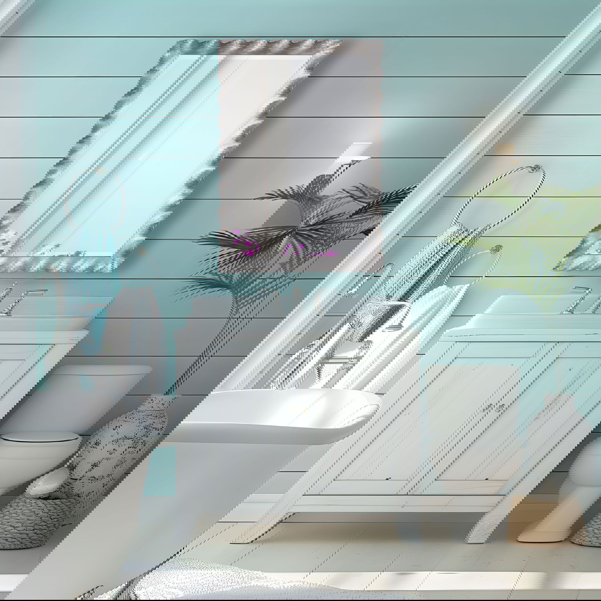 Haya Vanity Mirror, by Uttermost, 28.37" width x 40.25" height x 2.5" depth View 2