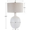 Whiteout Mottled Glass Table Lamp thumbnail 2