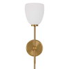 Trophy 1 Light Brass Sconce, by Uttermost, 5.75" width x 18.25" height x 5.75" diameter x 8" depth thumbnail 5