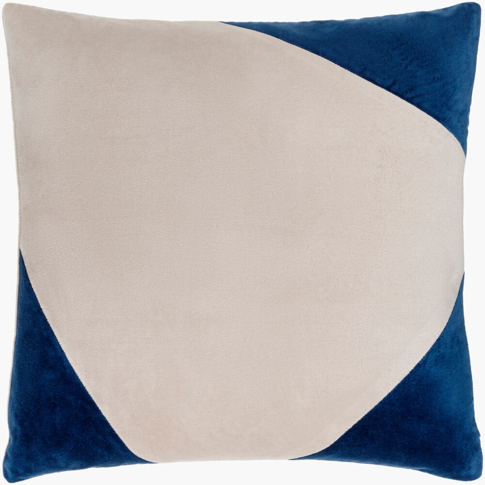 Cotton Velvet Accent Pillow Down, Decorative Pillow by Surya, 22" length x 22" width