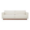 Vernon Sofa White, Sofas & Sectional by Moe's Home, 89.9" width x 30.7" height x 37" depth thumbnail 1
