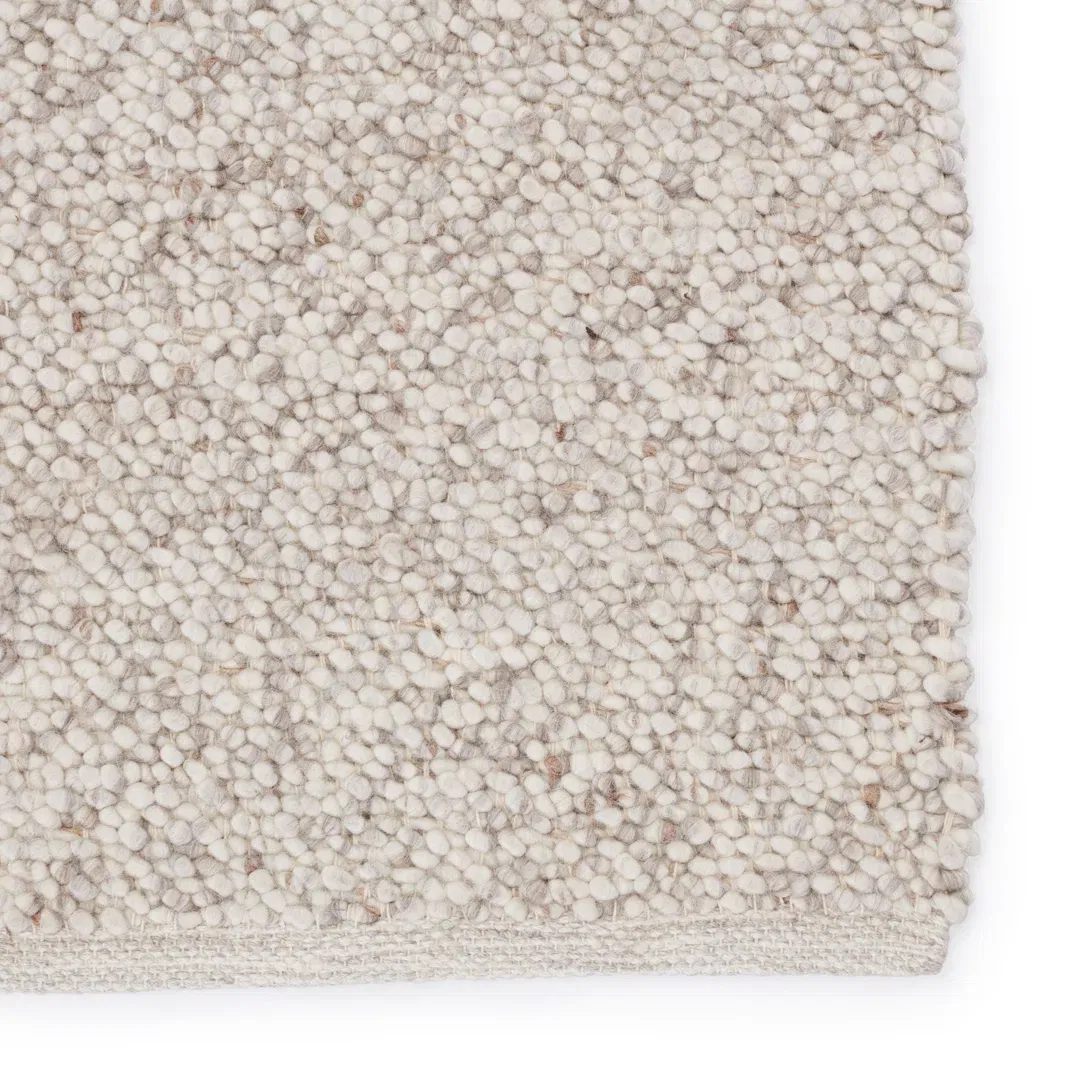 Jaipur Living Hadren QTM04 Handmade Solid White and Light Gray Area Rug (9'x12') large image 