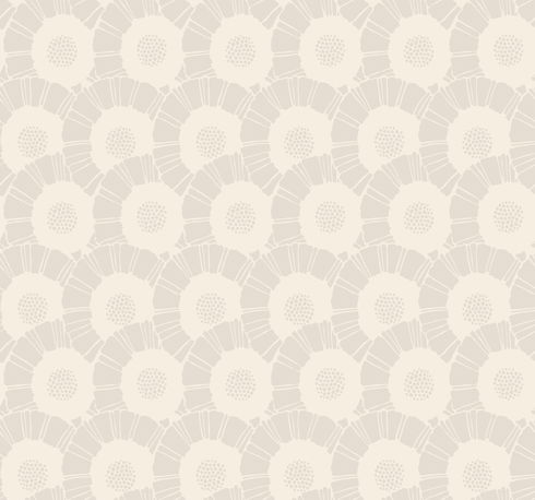 Coco Bloom White Wallpaper