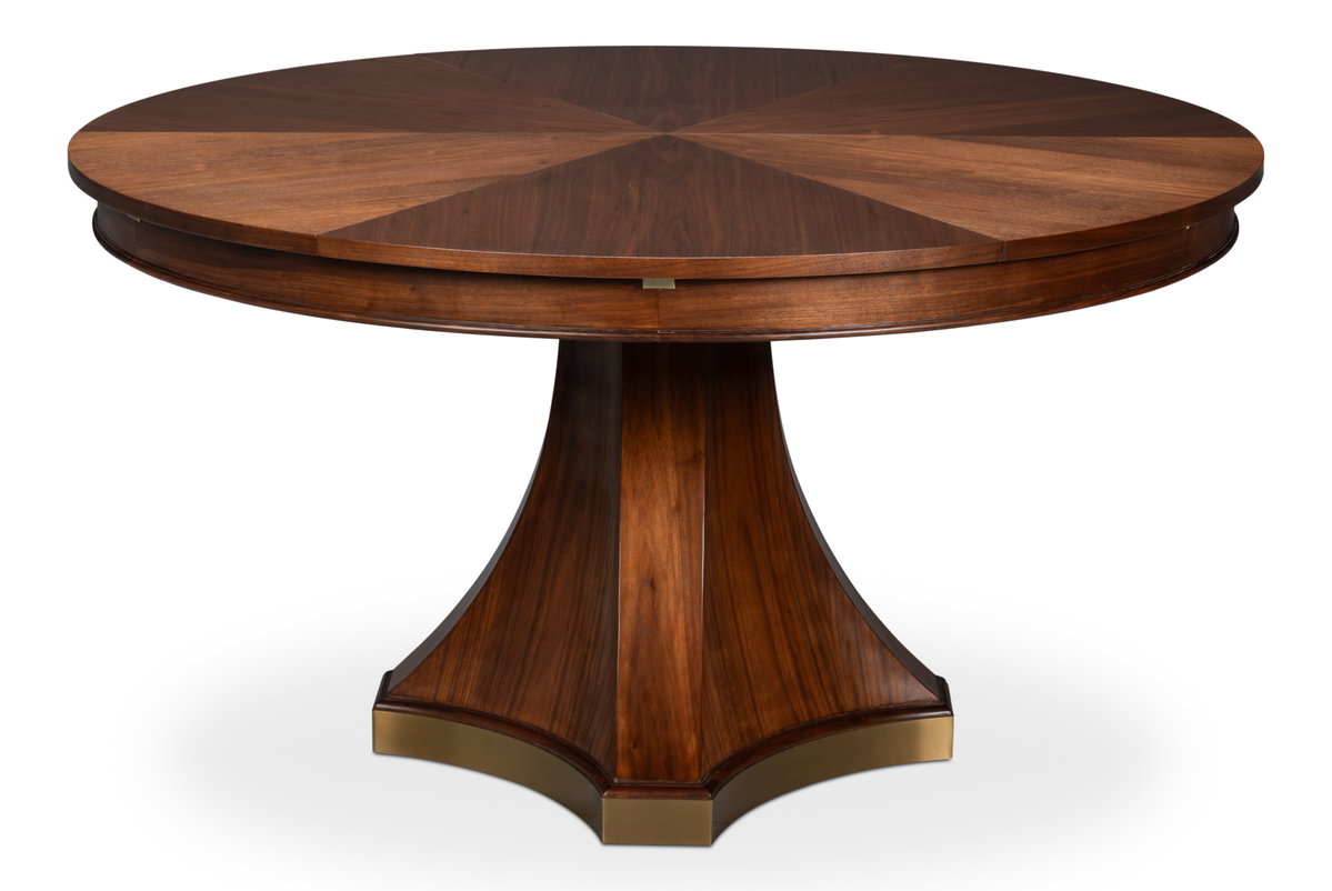 Chelsea Jupe Dining Table, by Sarreid, 4'7" length x 4'7" width x 2'6" height View 1
