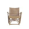 Bodega Wicker Lounge Chair + Ottoman in Mushroom, Outdoor Chaise Lounge by Woven, 1'7.75" width x 1'1.75" height x 1'3.75" depth thumbnail 1