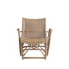 Bodega Wicker Lounge Chair + Ottoman in Natural, Outdoor Chaise Lounge by Woven, 1'7.75" width x 1'1.75" height x 1'3.75" depth thumbnail 1
