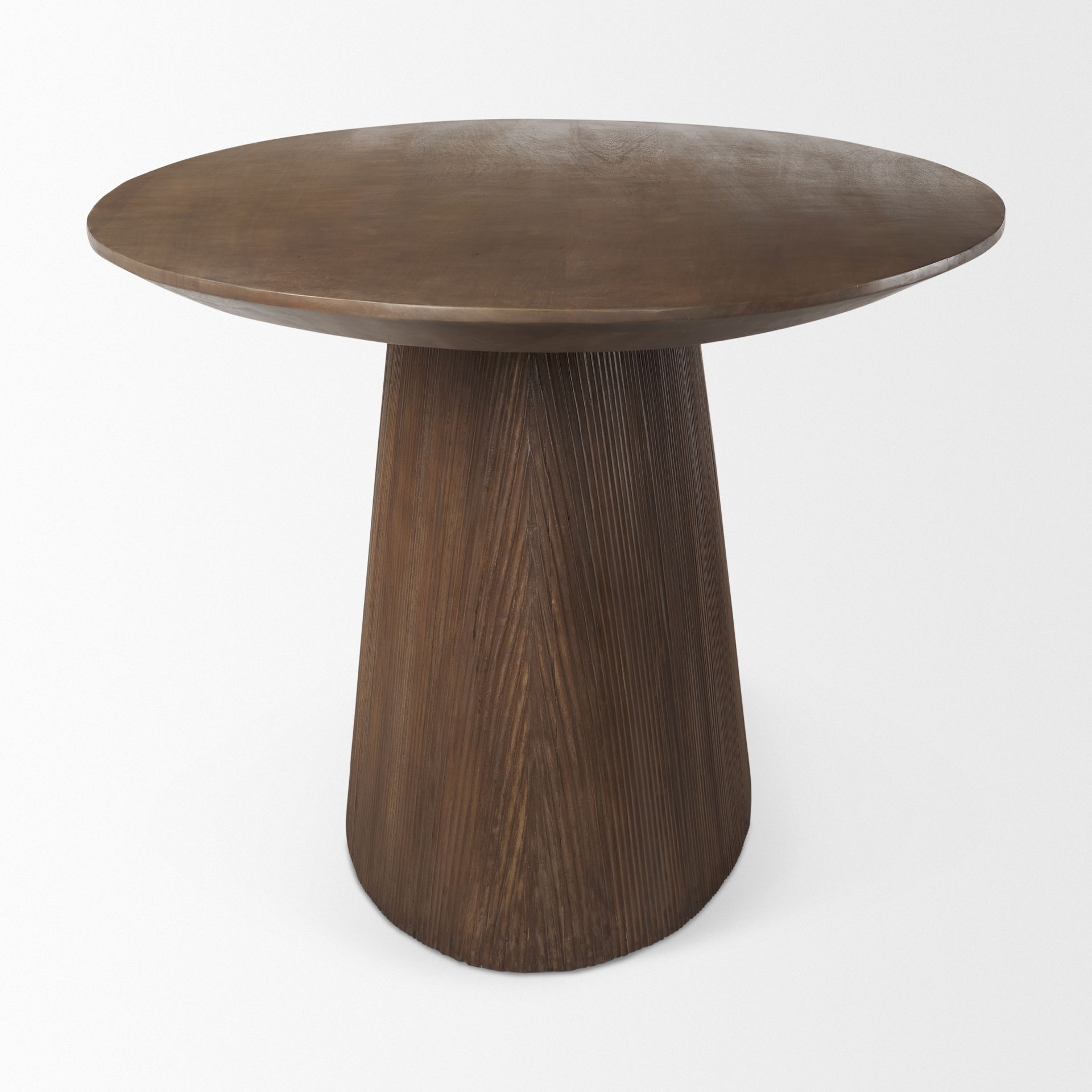 Lance 94'L x 50'W x30'H Medium Brown Solid Wood Oval Dining Table large image 