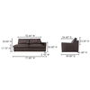 Thurlow Right Arm Facing Sofa Espresso Brown Leather thumbnail 6