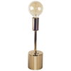 Mooney I (17.5'H) Metallic-Gold Metal Shade-less Table Lamp, by Mercana, 4" length x 4.04" width x 17.52" height thumbnail 1