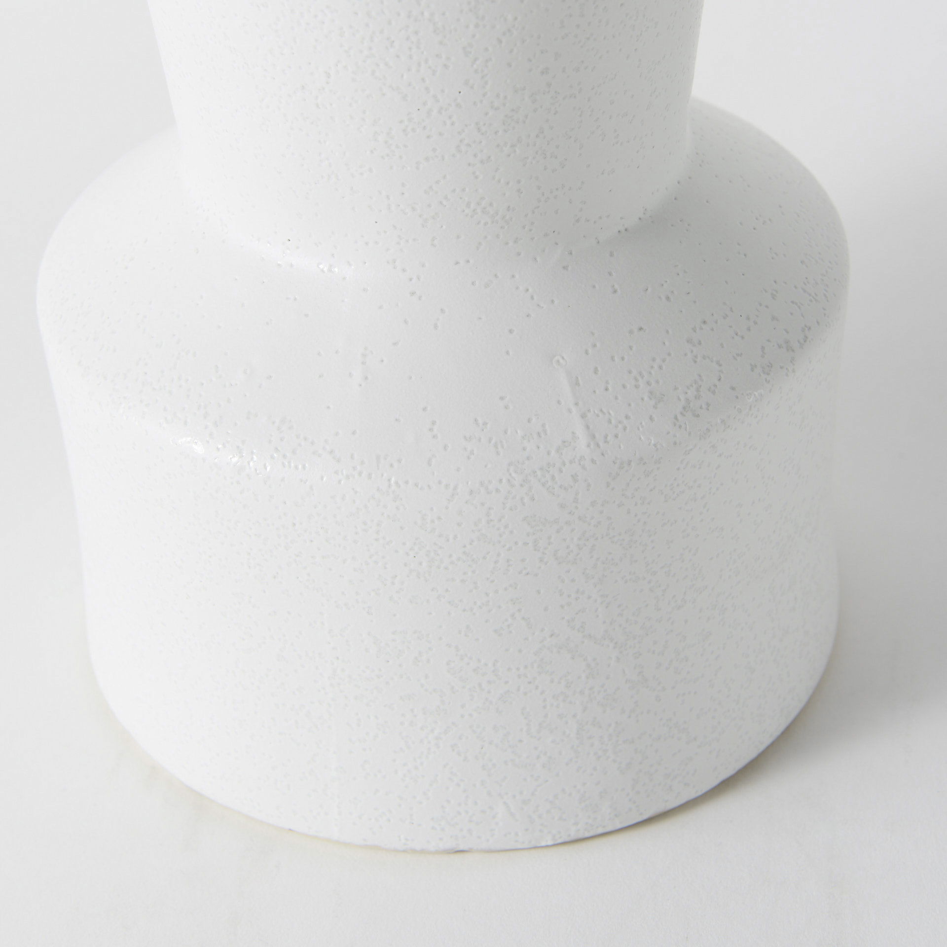Laforge 9.4H Small White Ceramic Vase, by Mercana, 5.51" length x 5.51" width x 9.45" height View 8