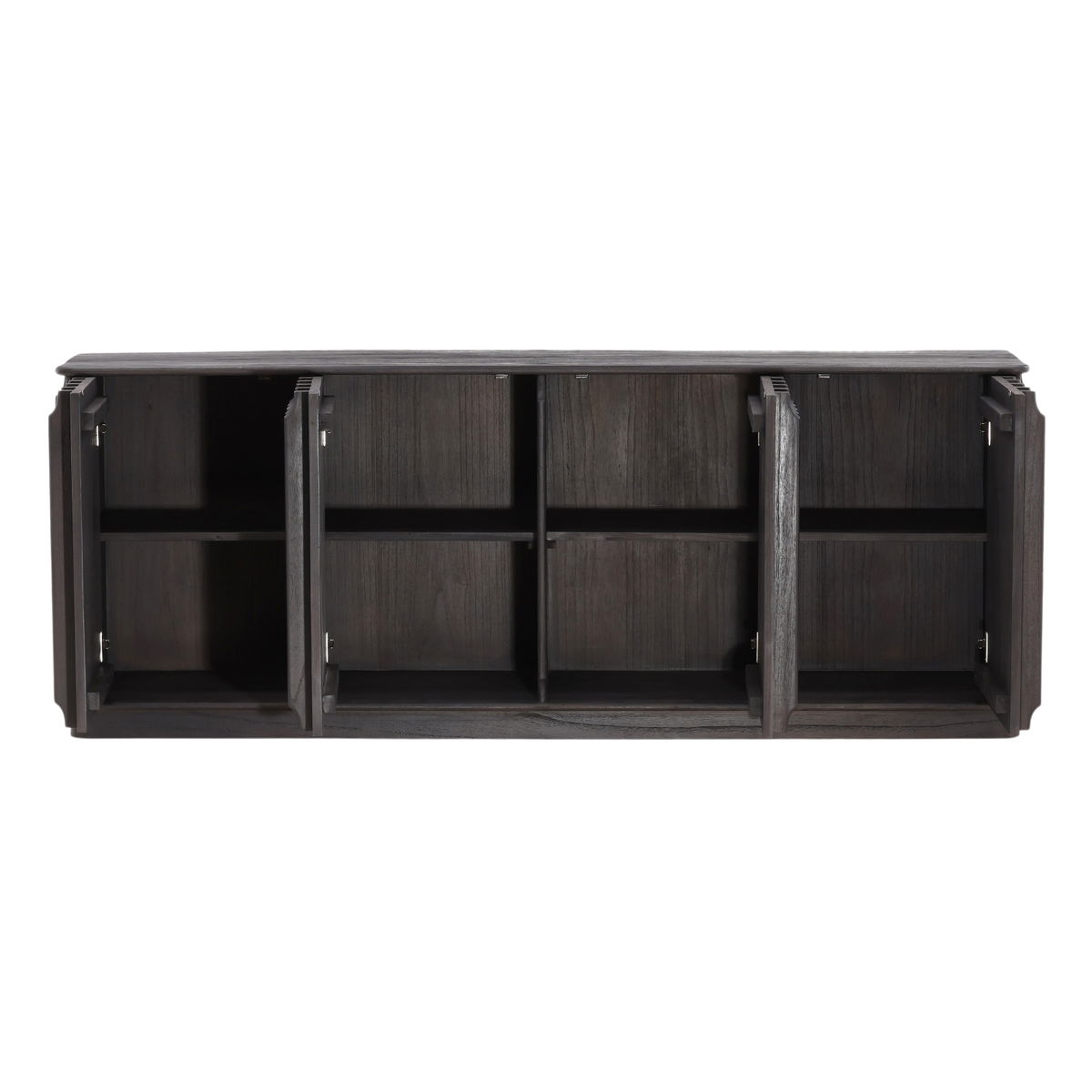 Urias Sideboard Dark Brown, Sideboards & Buffet by Dovetail, 78.74" width x 30.07" height x 17.71" depth View 5
