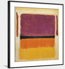 Online Designer Living Room Untitled (Violet, Black, Orange, Yellow on White and Red), 1949