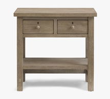 Online Designer Other Farmhouse 28.5" 2-Drawer Nightstand, Gray Wash