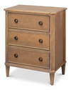 Poppin's 3 Drawer Chest, by Sarreid, 1'4" length x 1" width x 1" height thumbnail 1