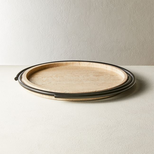 Online Designer Combined Living/Dining Telesto Travertine Tray