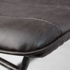 Thornton Solid Back Dining Side Chair | Faux Leather with Iron, Dining Chair by Mercana, 17.72" length x 24.8" width x 31.5" height thumbnail 6