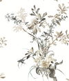 Wild Flowers Neutral Peel & Stick Wallpaper thumbnail 0