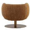 Aisha Swivel Chair Mustard, Accent Chair by Dovetail, 33.7" width x 28.1" height x 30.1" depth thumbnail 4