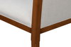 Polk Fabric Side Chair  Brown, by Sarreid, 2'3" length x 1'9" width x 3'3" height thumbnail 7