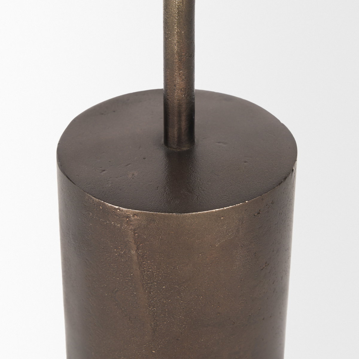 Petria Antiqued Gold Textured Metal Taper Candle Holders, Candles & Candle Holder by Mercana, 3.75" length x 3.75" width x 13" height View 9