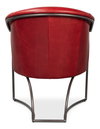 Nagel Distilled Leather Chair,New Rouge, Seating by Sarreid, 30" length x 33" width x 2" height thumbnail 10