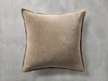 Online Designer Combined Living/Dining Stone Washed Velvet Square Pillow Cover