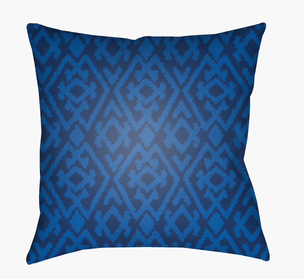 Indigo Blues Accent Pillow, Decorative Pillow by Surya, 18" length x 18" width