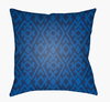 Indigo Blues Accent Pillow, Decorative Pillow by Surya, 20" length x 20" width thumbnail