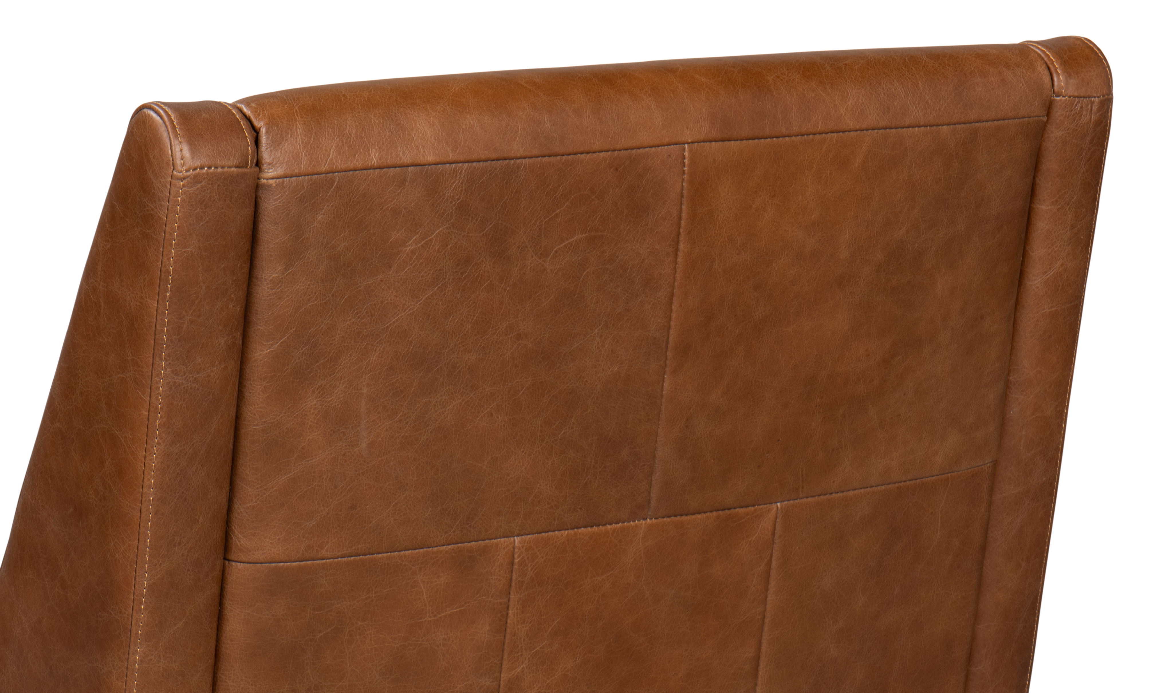 Brandy Accent Chair In Distilled Leather large image 