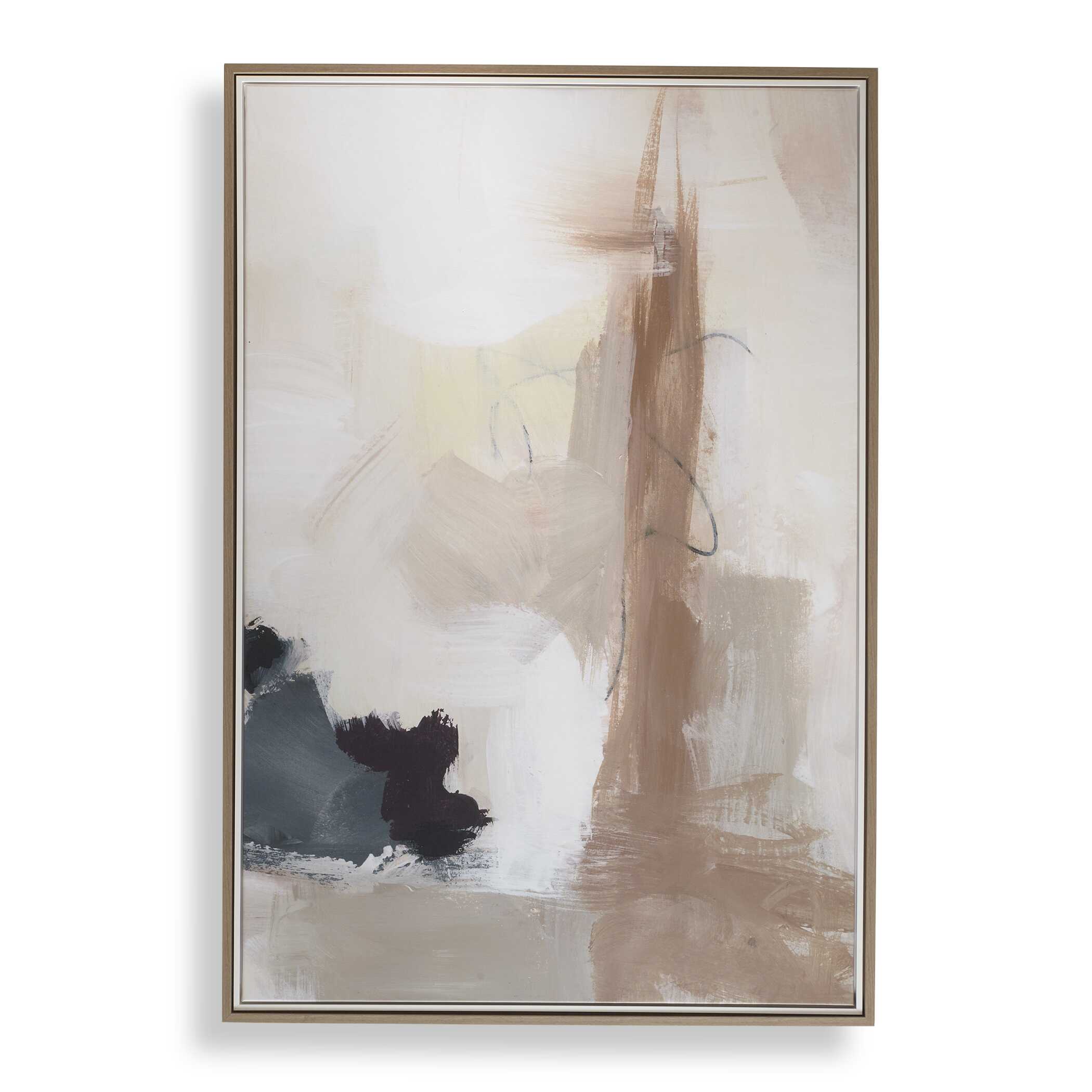 Bluster Framed Abstract Canvas, Painting by Uttermost, 62.7" width x 42.7" height x 2" depth View 1