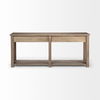 Harrelson III 72L x 18W Brown Wood 4 Drawer Console Table thumbnail 4