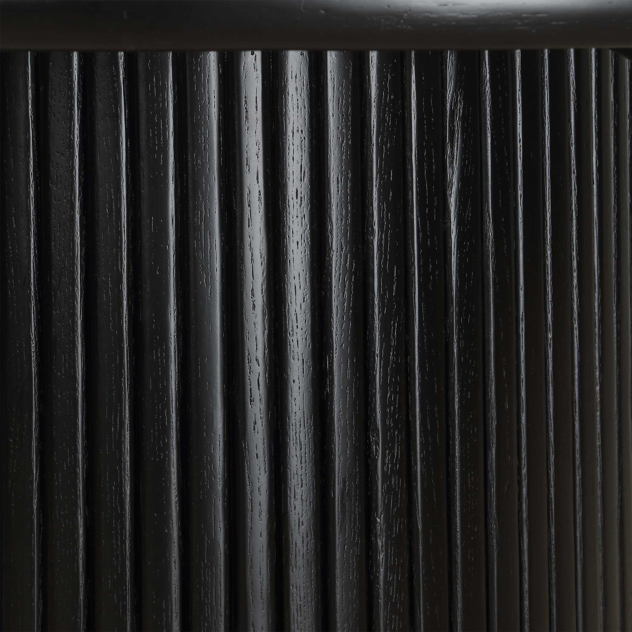 Hersch Round Black Dining Table large image 