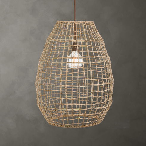 Cross Weave 1 Light Pendant