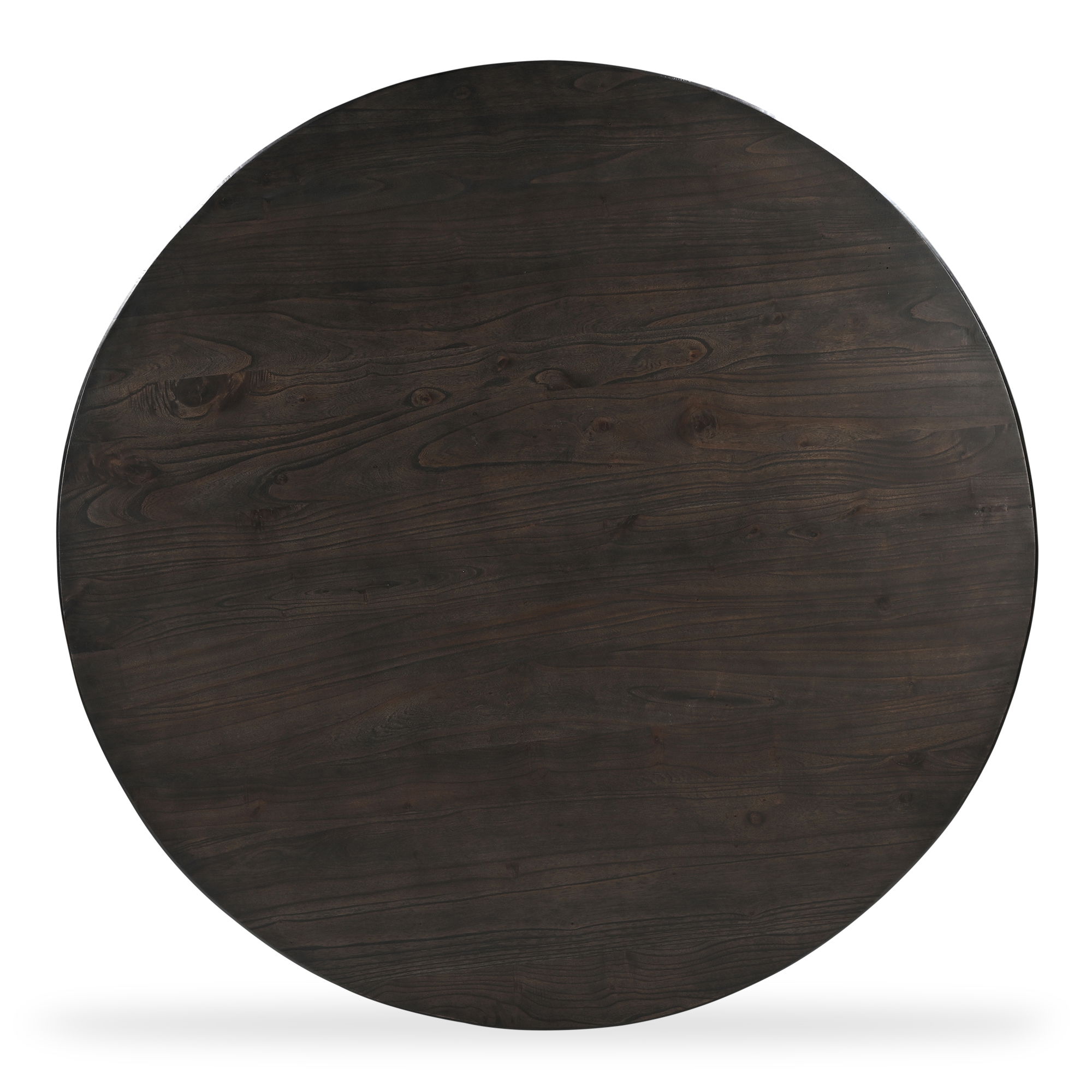 Glenn Round Dining Table Dark Brown large image 