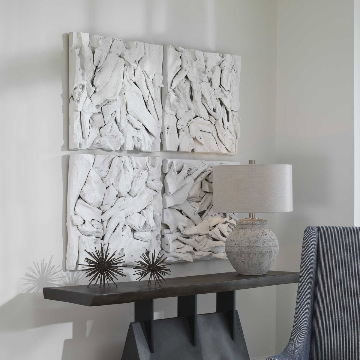 Rio Coastal Wood Wall Decor, Art by Uttermost, 23.62" width x 23.62" height x 3.35" depth View 7