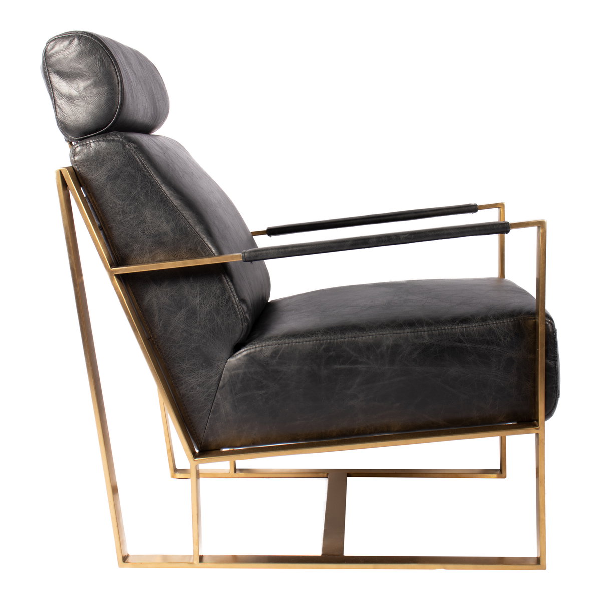 Paradiso Chair Black, Accent Chair by Moe's Home, 24.5" width x 38.5" height x 34.5" depth View 3