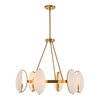 Oviform 6 Light Round Chandelier, by Uttermost, 30.25" width x 25" height x 30.25" diameter x 30.25" depth thumbnail 6