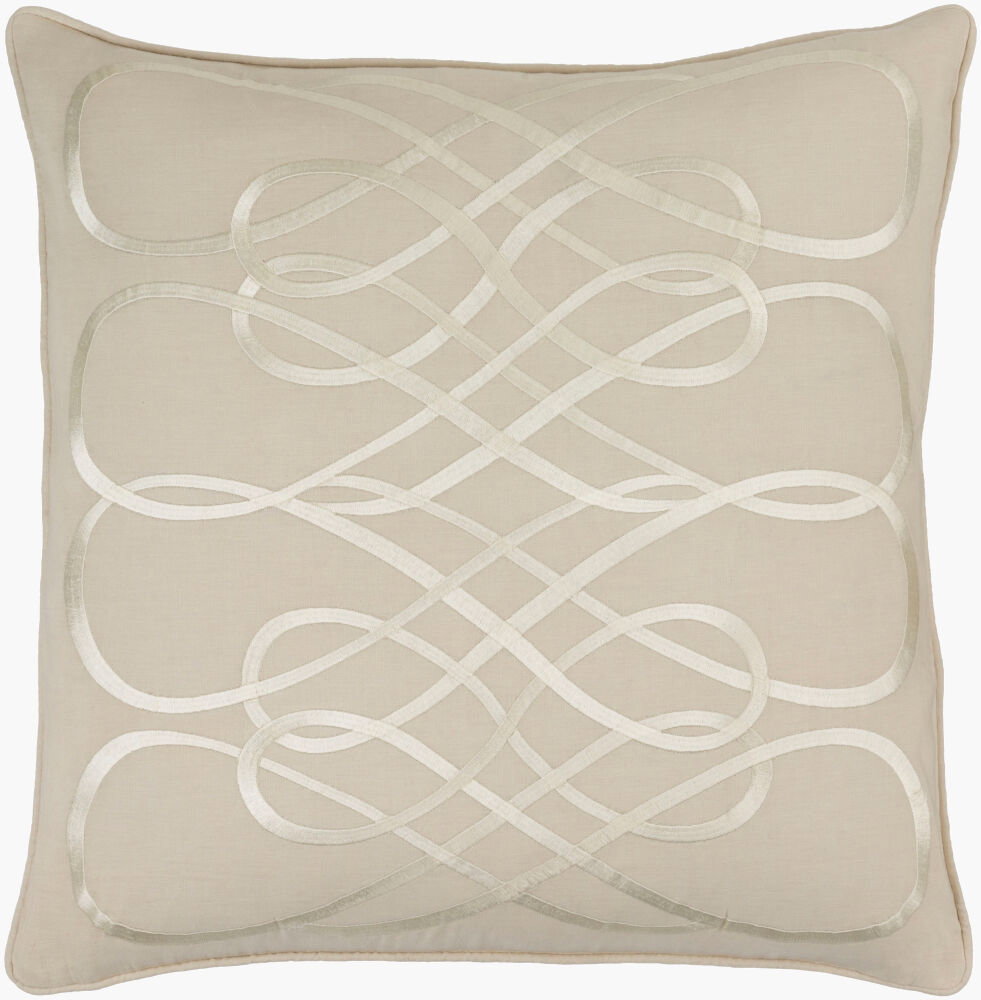 Leah Accent Pillow, Decorative Pillow by Surya, 22" length x 22" width