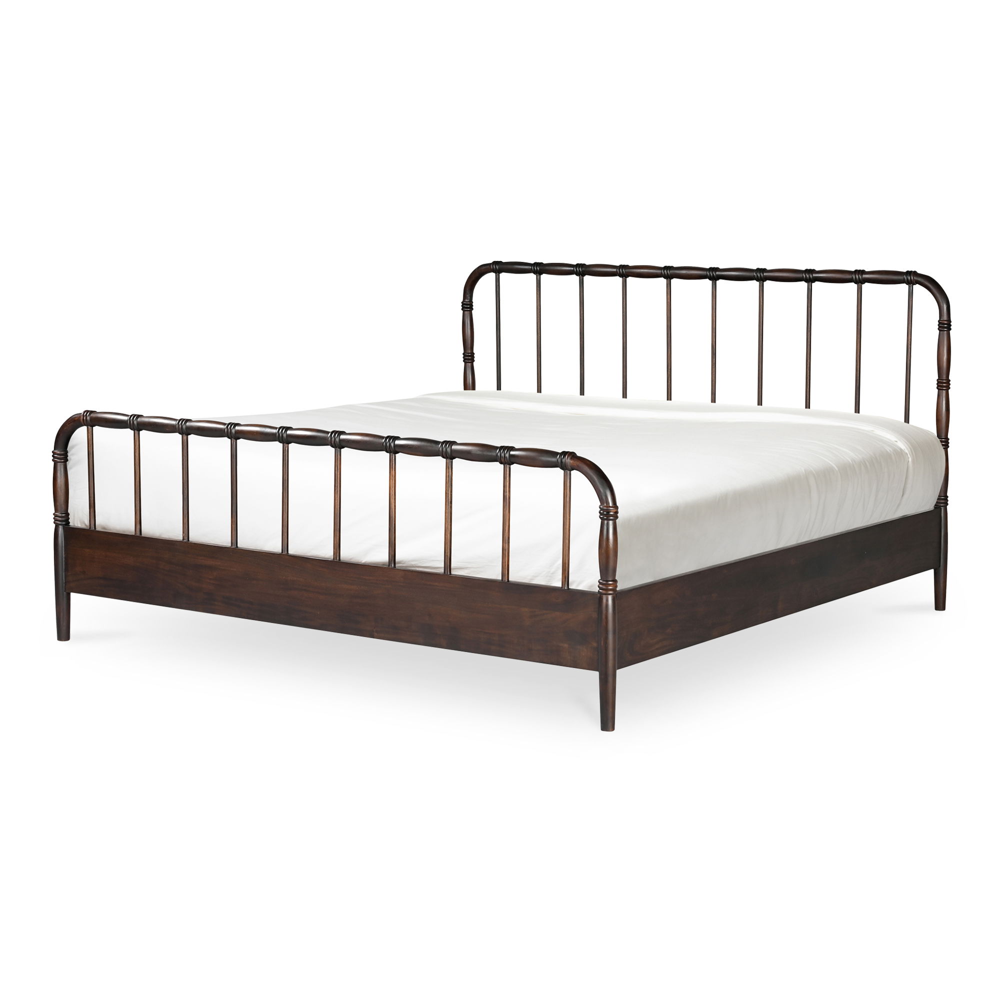 Vivian King Bed Dark Brownn, by Moe's Home, 79" width x 45" height x 84.45" depth View 7