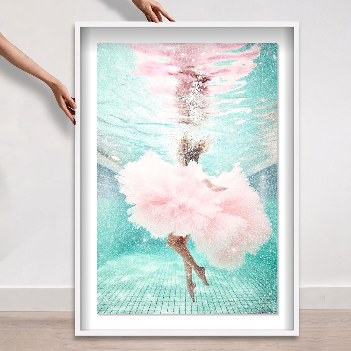 Aquatic Ballerina II (Diamond Dust), Art by Oliver Gal,  30x45 View 5