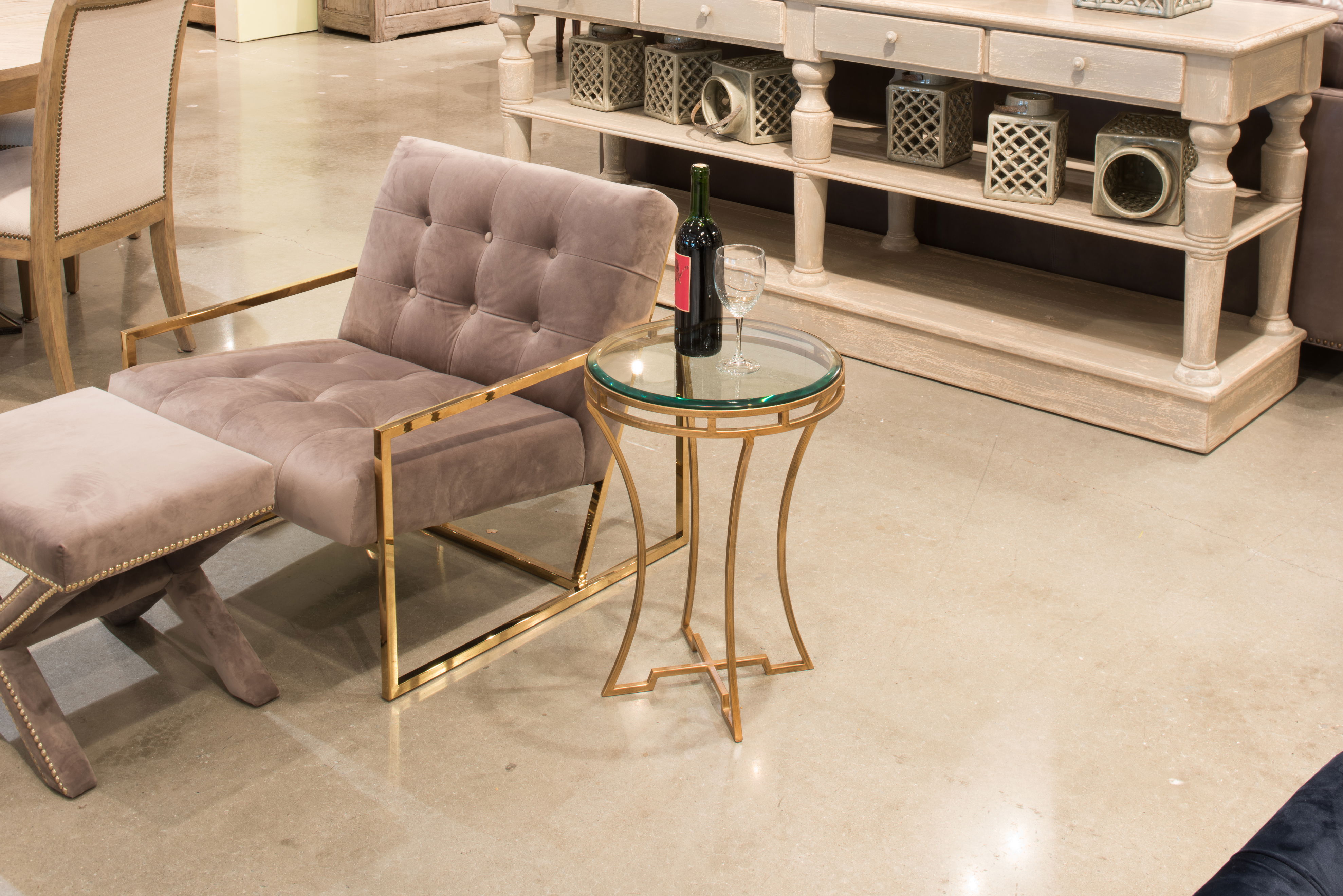 The Wine Money Table, Side & End Table by Sarreid, 16" length x 16" width x 22" height View 13