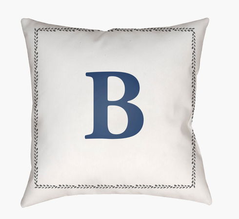 Initials Accent Pillow