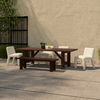 Esmond Outdoor Dining Table Brown, Outdoor Table by Moe's Home, 8'1.99" width x 2'6.24" height x 3'6.01" depth thumbnail 7