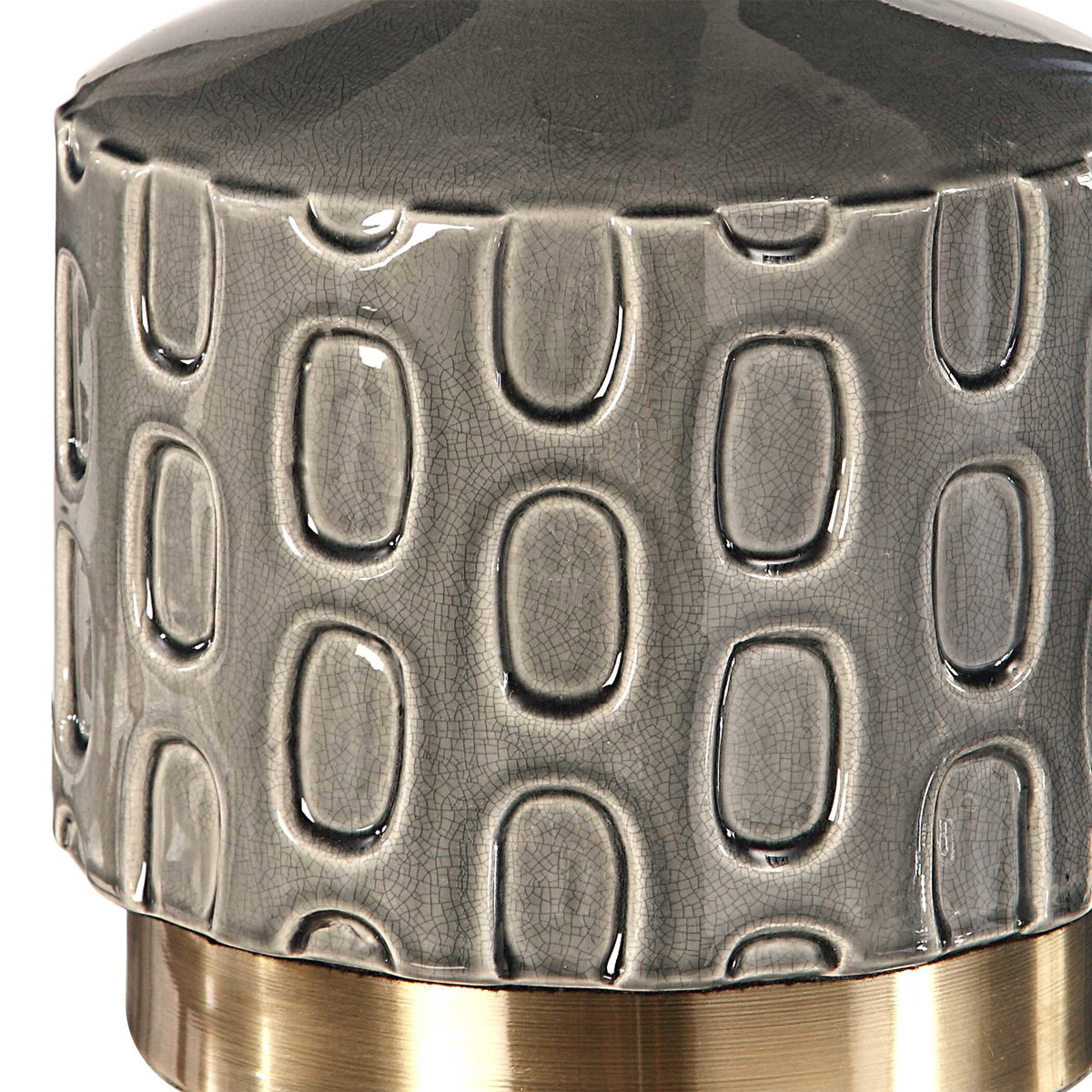Darrin Gray Table Lamp, by Uttermost, 11" width x 30" height x 11" depth View 7