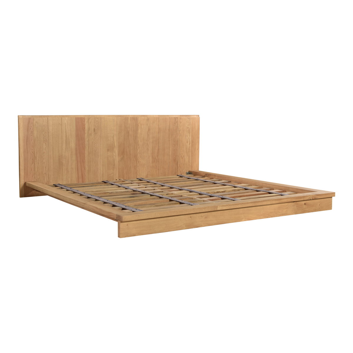 Plank King Bed, by Moe's Home, 89.5" width x 33" height x 86.5" depth View 4