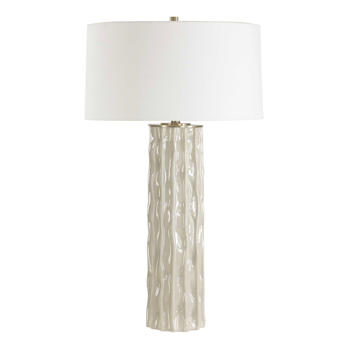 Parilli Taupe Gray Table Lamp, by Uttermost, 20" width x 35" height x 20" depth View 5