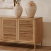 Teeda 4 Door Sideboard Natural thumbnail 8