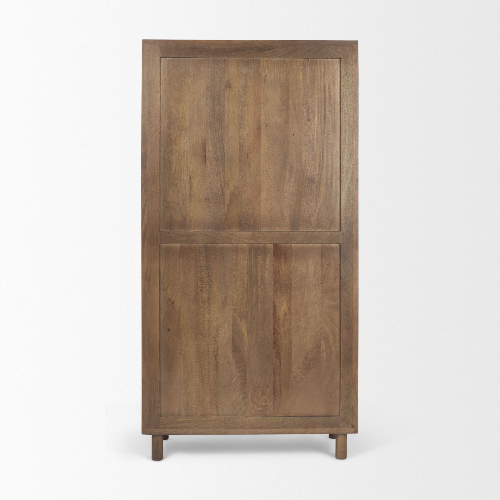 Astrid 36.0L x 17.0W x 70.0H Medium Brown Solid Wood Armoire, Cabinets & Sideboard by Mercana, 36" length x 16" width x 70" height View 6