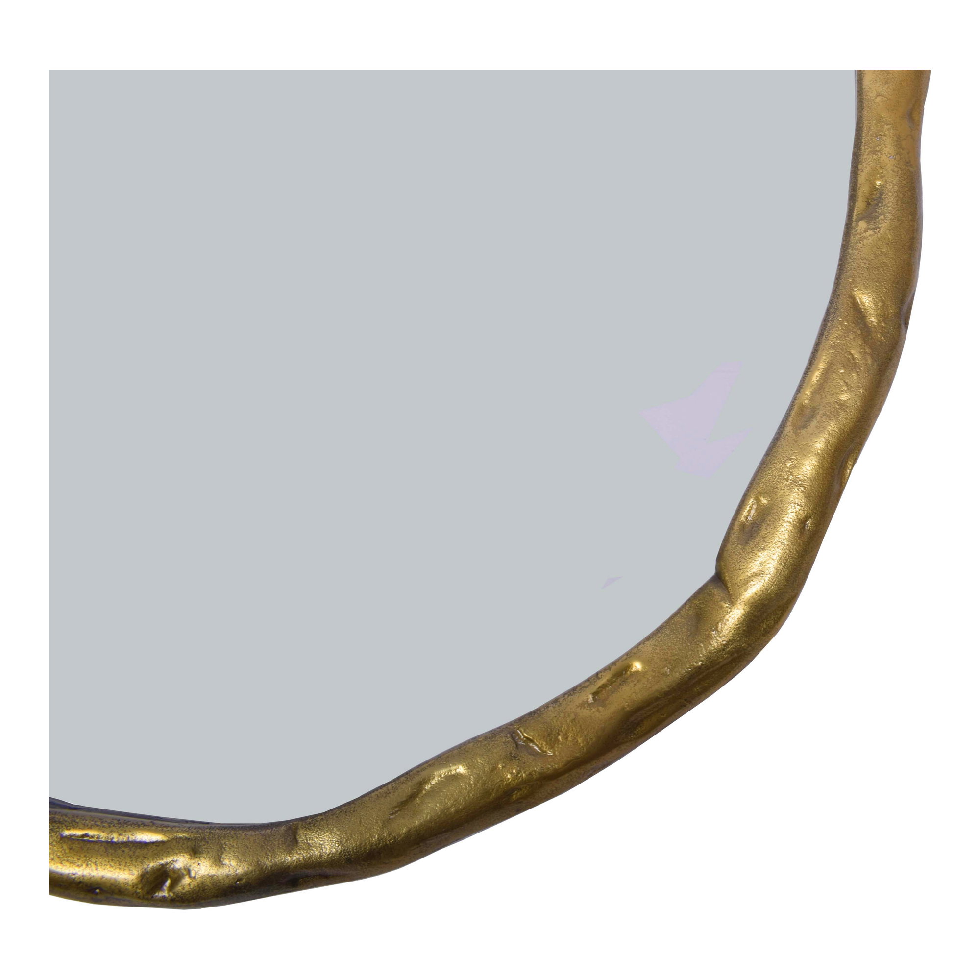 Foundry Large Mirror Gold, by Moe's Home, 36.5" width x 36.5" height x 1.5" depth View 3